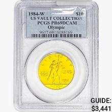 1984-W .4837oz Gold $10 Olympic PCGS PR69 DCAM