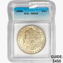 1896 Morgan Silver Dollar ICG MS65