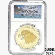 2013 Silver $20 Canada Bald Eagle NGC PF69 UC ER