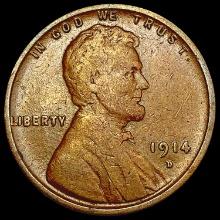 1914-D Wheat Cent LIGHTLY CIRCULATED