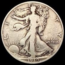 1919-D Walking Liberty Half Dollar NICELY CIRCULATED