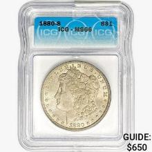 1880-S Morgan Silver Dollar ICG MS66