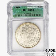 1880 Morgan Silver Dollar ICG MS65