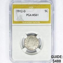 1912-D Liberty Victory Nickel PGA MS61