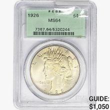 1926 Silver Peace Dollar PCGS MS64