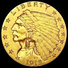 1915 $2.50 Gold Quarter Eagle HIGH GRADE