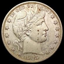 1915-S Barber Half Dollar CHOICE AU