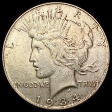 1934 Silver Peace Dollar CLOSELY UNCIRCULATED