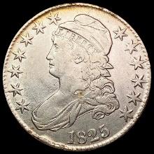 1825 Capped Bust Half Dollar CLOSELY UNCIRCULATED