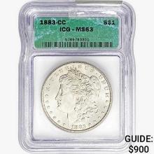 1883-CC Morgan Silver Dollar ICG MS63