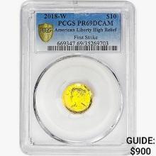 2018-W 1/10oz Gold Am. Liberty $10 PCGS PR69 DCAM HR FS