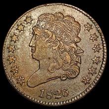 1826 Classic Head Half Cent NEARLY UNCIRCULATED