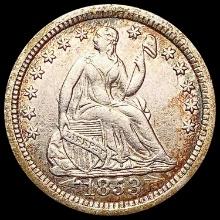 1853-O Seated Liberty Half Dime CHOICE AU