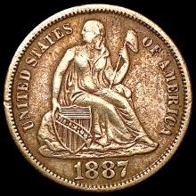 1887-S Seated Liberty Dime LIGHTLY CIRCULATED