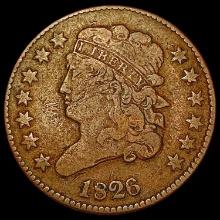 1826 Classic Head Half Cent LIGHTLY CIRCULATED