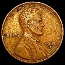 1931-S Wheat Cent CLOSELY UNCIRCULATED