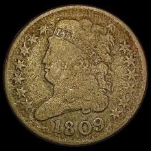 1809 Classic Head Half Cent NICELY CIRCULATED