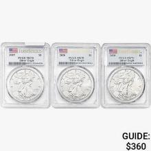 [3] 2019&2020 Silver Eagle PCGS MS70 FS