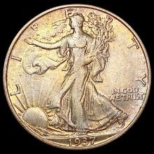 1937-S Walking Liberty Half Dollar CHOICE AU