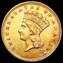 1861 Rare Gold Dollar UNCIRCULATED