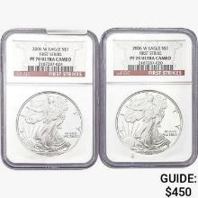 [2] 2006-W Silver Eagle NGC PF70 UC FS