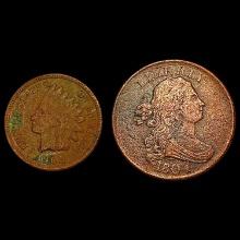 [2] 1804&1908 Copper Type Lot LIGHTLY CIRCULATED