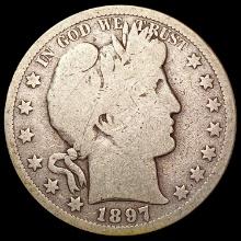 1897 S Barber Half Dollar NICELY CIRCULATED