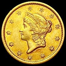 1853 O Rare Gold Dollar CHOICE AU