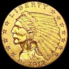 1912 $2.50 Gold Quarter Eagle LIGHTLY CIRCULATED