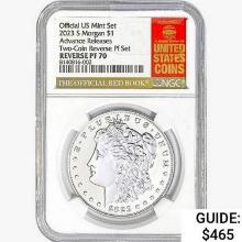 2023-S Morgan Silver Dollar NGC REV PF70 Two-Coin REV PF Set