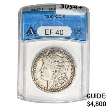 1893-CC Morgan Silver Dollar ANACS EF40