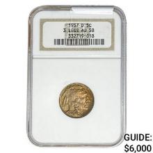 1937-D Buffalo Nickel NGC AU58 3 Legs