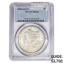 1900-O/CC Morgan Silver Dollar PCGS MS64