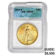 1916-S $20 Gold Double Eagle ICG MS65