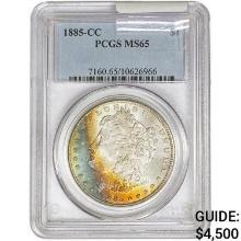 1885-CC Morgan Silver Dollar PCGS MS65