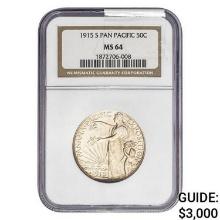 1915-S Panama-Pacific Half Dollar NGC MS64