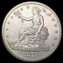 1875 S Silver Trade Dollar CHOICE AU