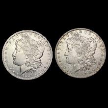 1887-1897 Silver Morgans (2) CLOSELY UNCIRCULATED