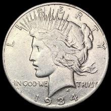 1934 S Silver Peace Dollar CLOSELY UNCIRCULATED