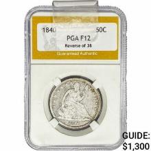 1840 Seated Liberty Half Dollar PGA F12