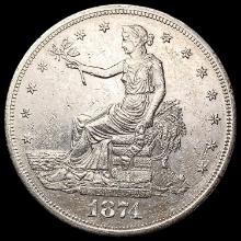 1874 Silver Trade Dollar CLOSELY UNCIRCULATED