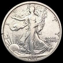 1917-S Walking Liberty Half Dollar CLOSELY UNCIRCULATED