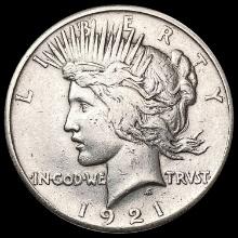 1921 Silver Peace Dollar CLOSELY UNCIRCULATED