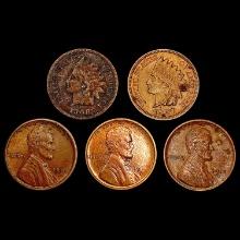 [5]1907-1918 Indian Head & Wheat Cents HIGH GRADE