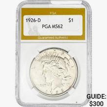 1926-D Silver Peace Dollar PGA MS62