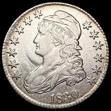 1830 Capped Bust Half Dollar CLOSELY UNCIRCULATED