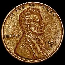 1931-S Wheat Cent CLOSELY UNCIRCULATED