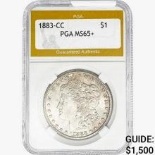 1883-CC Morgan Silver Dollar PGA MS65+