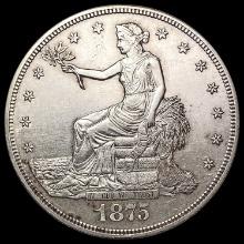 1875 S Silver Trade Dollar CLOSELY UNCIRCULATED