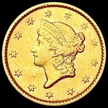 1851 Rare Gold Dollar CHOICE AU